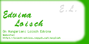 edvina loisch business card